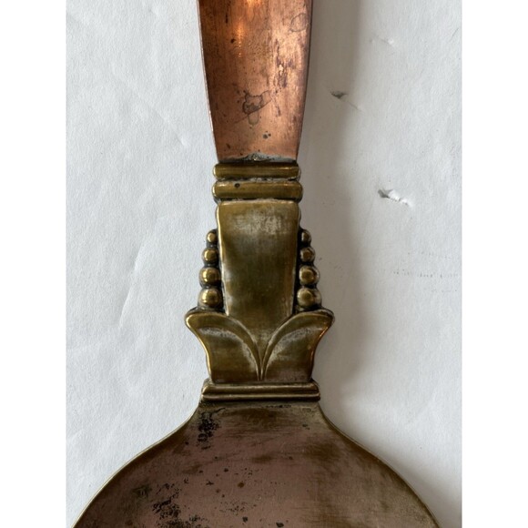 Vintage Copper Serving Pieces Guild Copper and Silver Spoon and Fork 12" - Picture 4 of 8